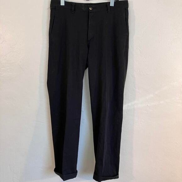 Wrangler‎ Riata Black cotton trousers with a straight leg and tapered fit - Picture 1 of 8